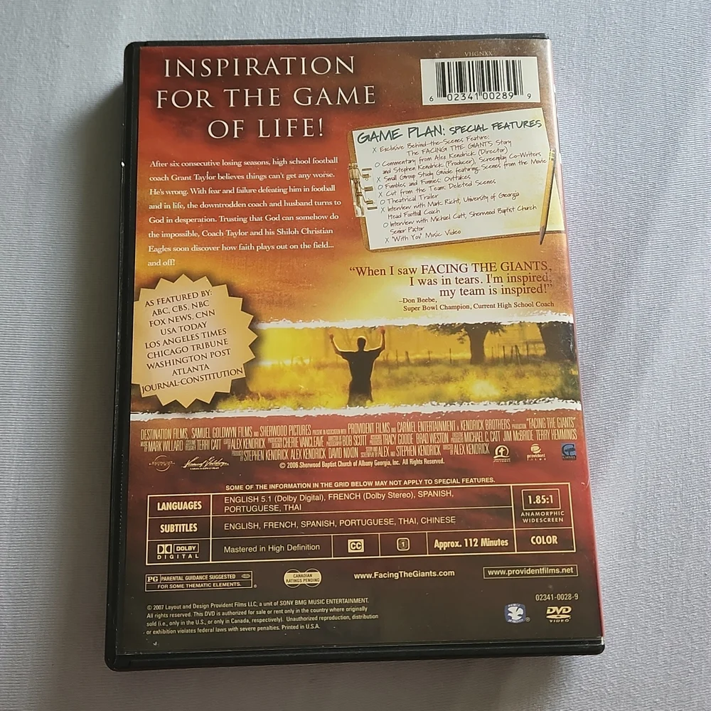 Facing the Giants CD DVD